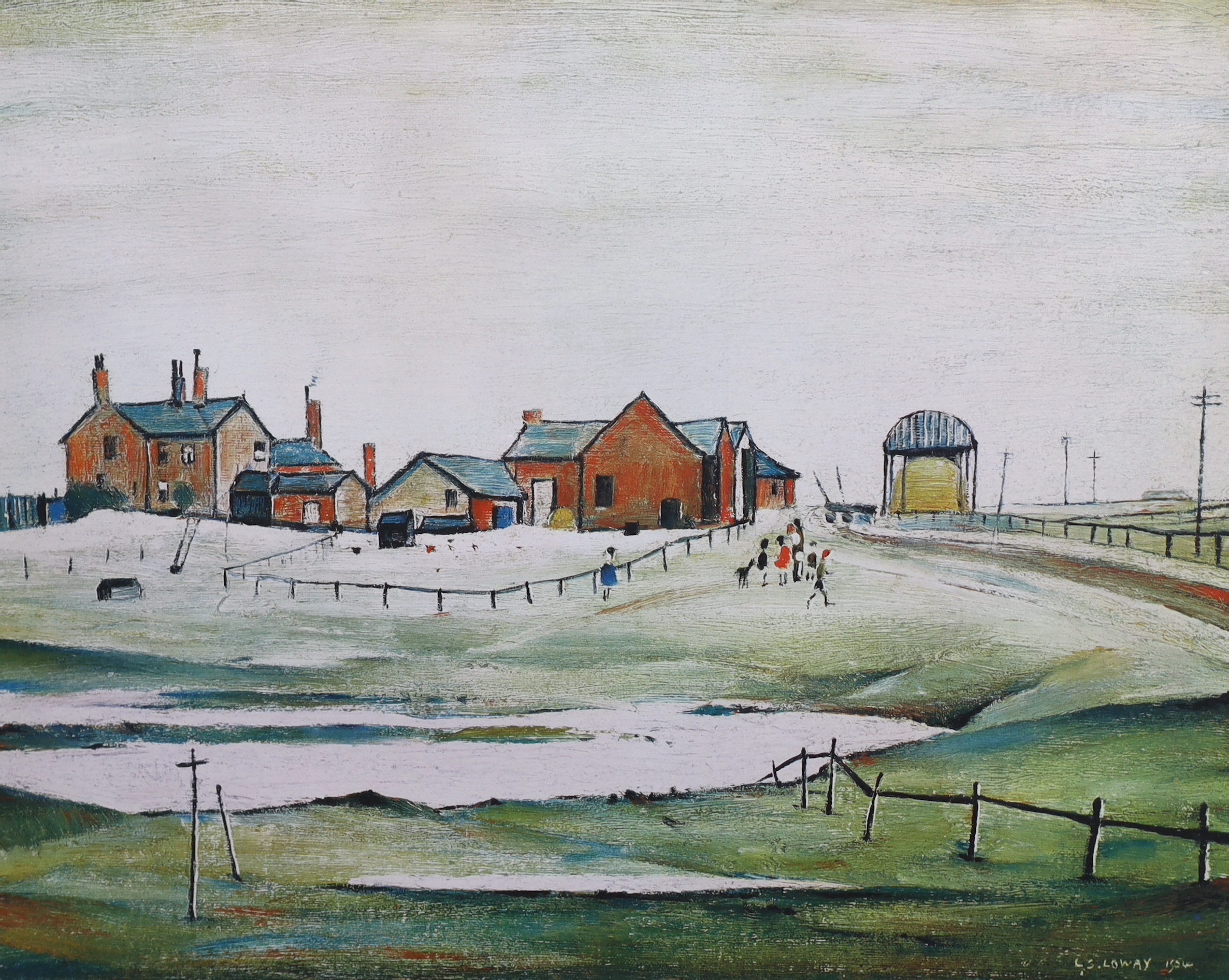 Helen Bradley (1900-1979), limited edition print, 'Evening on the promenade, Blackpool Sands, signed in pencil, 45 x 60cm